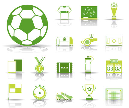 Fußball - Icons (Grün)
