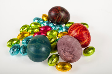 colorful easter eggs