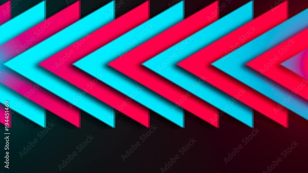 Aufkleber abstract composition of bright arrows. seamless loop