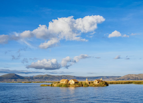 Uros Floating Island, Lake Titicaca, Puno Region, Peru