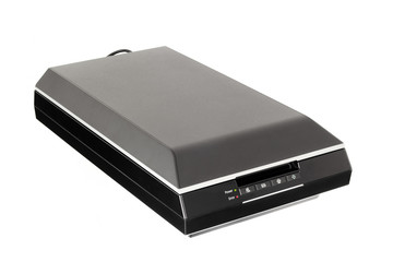 Flatbed scanner isolated on white