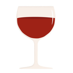 glass of red wine vector illustration