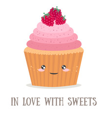 Cupcake with cute text