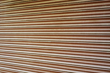 Steel door used to open and close the house