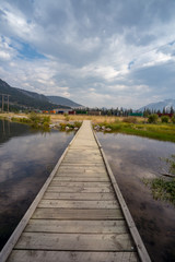 Fototapeta premium Grotto Pond Bridge