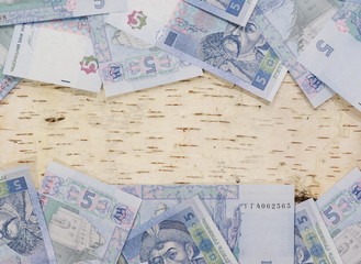 money and bark of birch