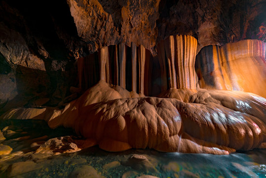 The dark and wet exploration of the beautiful Sumaguing Cave in the Philippians, Sagada, mountain province.