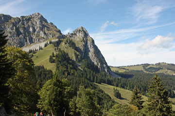 Fototapeta na wymiar Mythen mountain at Swiss Alps