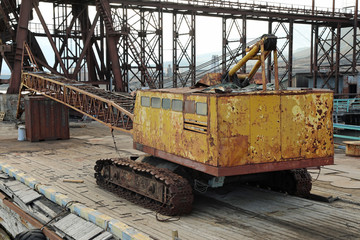Heavy Machine at Pyramiden - Russian ghost city at Svalbard