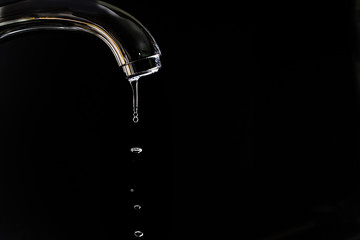 Dripping tap wasting water