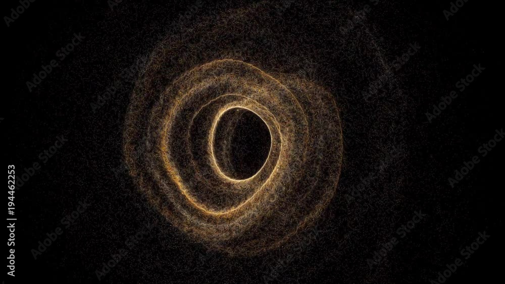 Poster futuristic black hole. abstract space background. digital 3d rendering backdrop
