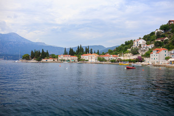 traditional Mediterranean coast with small houses