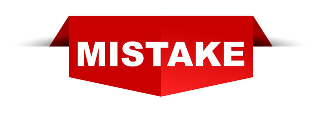 banner mistake