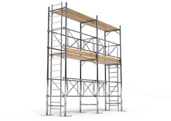 A scaffold illustration made in 3D software. - obrazy, fototapety, plakaty