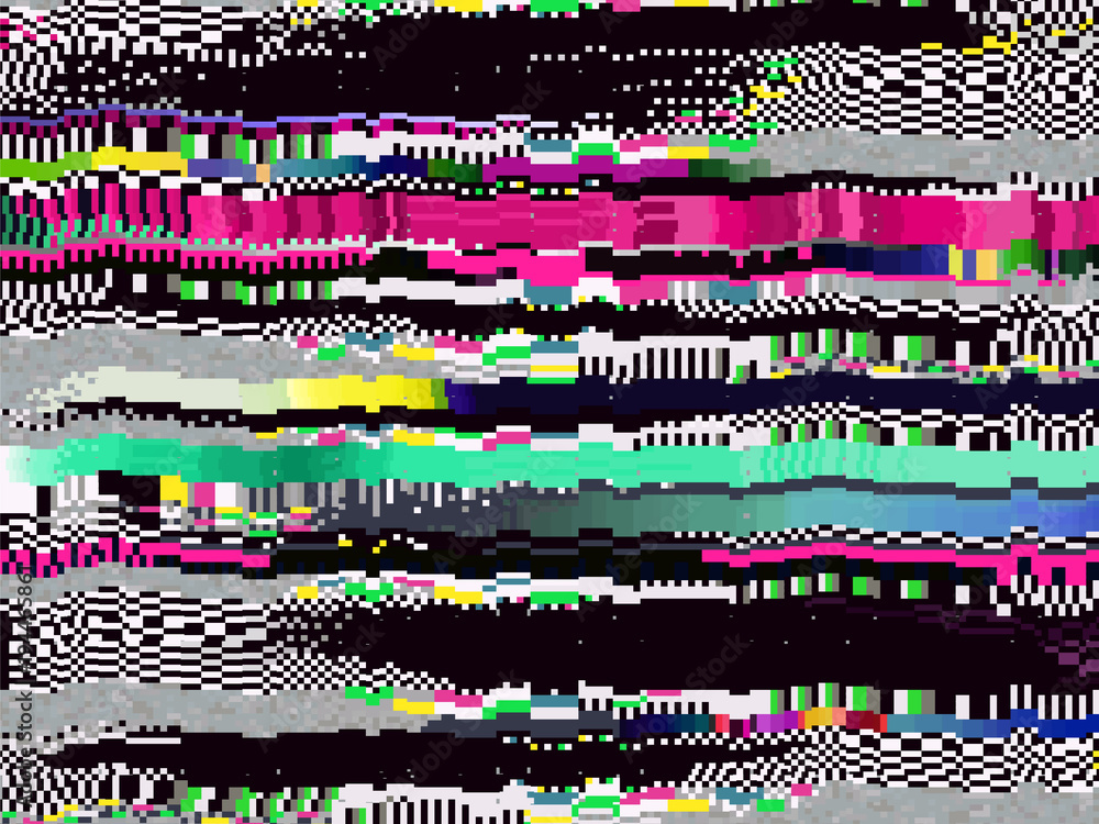 Poster glitch computer screen data tv error background 3