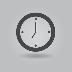 Alarm clock flat vector icon