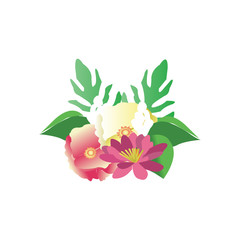 beautiful flower vector background illustration