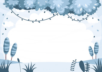 Obraz premium Vector Illustration Of Colorful Landscape