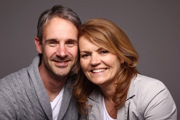 Happy mature love couple