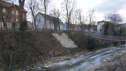 Schwäbisch Gmünd, Ostalbkreis, Josefsbach und Rems im Winter 