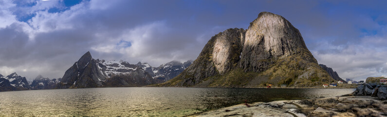 Panorama Photography of Hamnoy, Reine, Lofoten Island
