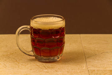 Half pint of English beer