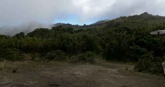 Strong Winds And Moving Clouds In Trapanti National Park, Costa Rica, Native Version