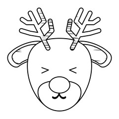Cute reindeer icon