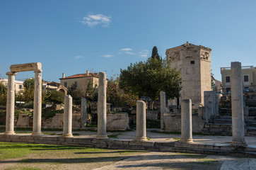 Fototapeta na wymiar Roman Agora and the Tower of the Winds. Athens, Greece.