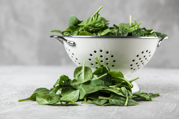 Baby spinach leaves