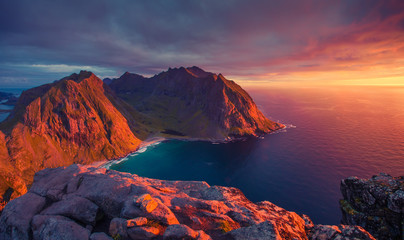 North sunset in Norway