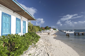 Fototapeta premium Gran Roque, the Capital of Los Roques archipelago, Venezuela