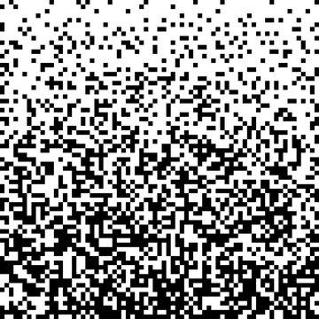 Pixel Abstract technology gradient bw background. Business black white mosaic backdrop with failing pixels. Pixelated pattern texture. Big data flow vector Illustration.