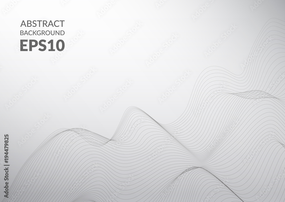 Poster 3-d surface from many lines. frame geometry.