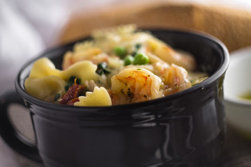 Shrimp Farfalle Alfredo