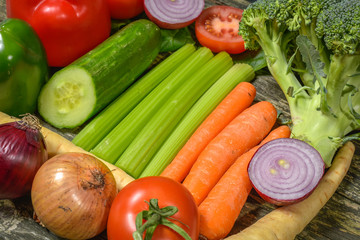 Mixture of fresh vegetables