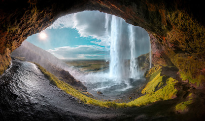 Eye of the waterfall - Powered by Adobe
