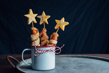 Festive 4th of July hotdogs