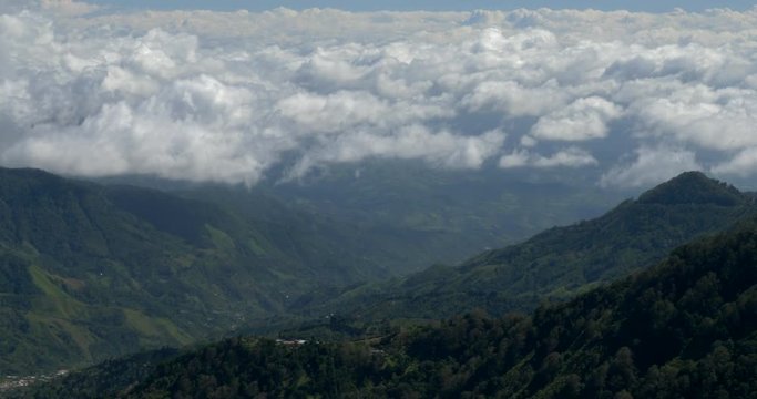 Cerro Chirripo Covered By Clouds, Costa Rica, Native Version