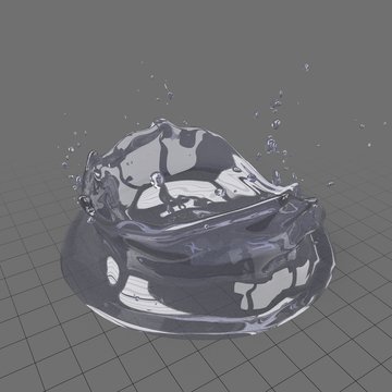 Clear water splash