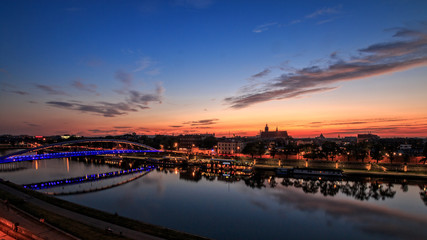 Fototapeta na wymiar Cracow by Sunset
