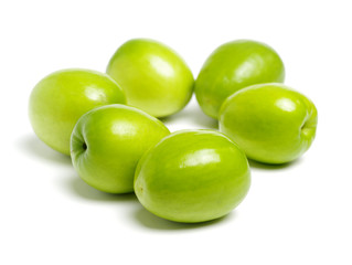 Fresh juicy jujube isolated on white background