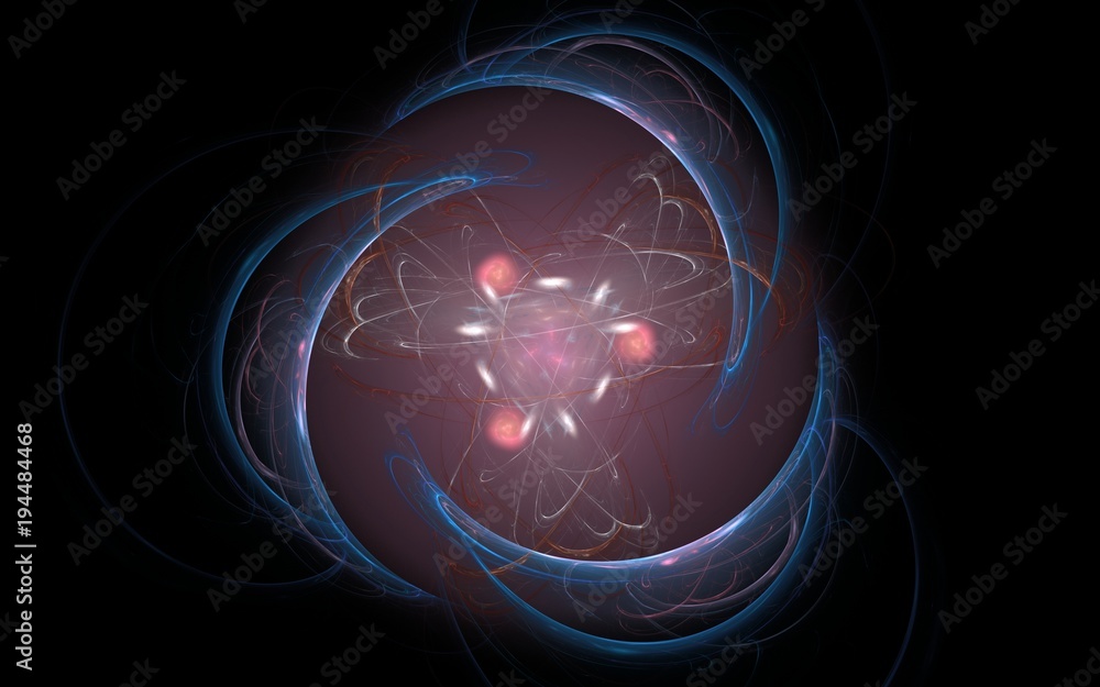 Fototapete digital generated image in the form of abstract geometric shapes of various shades and colors for us