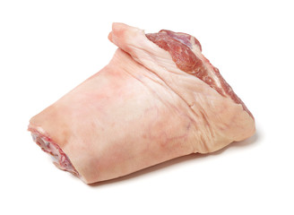 Pork leg isolated on white background