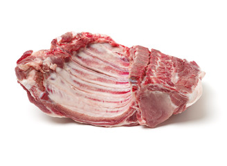Pork ribs isolated on white background 