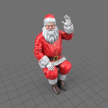 Santa Claus figure sitting