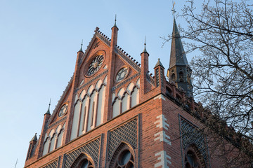 Building Gothic style. Riga, Latvia. Academy of Arts.