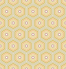 Geometric abstract hexagonal background. Geometric modern ornament. Seamless modern pattern