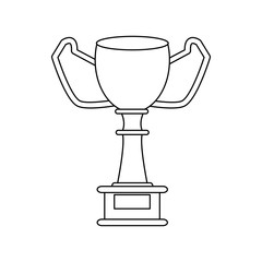 Trophy cup symbol vector illustration graphic design