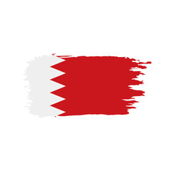 Bahrain flag, vector illustration
